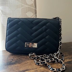 BEBE Black Sophia Small Crossbody Bag